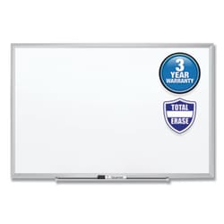 Enterprise Technology Solutions&nbsp;CLASSIC SERIES TOTAL ERASE DRY ERASE BOARD, 72 X 48, SILVER ALUMINUM FRAME