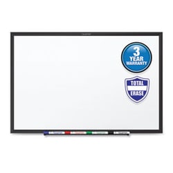 Enterprise Technology Solutions CLASSIC SERIES TOTAL ERASE DRY ERASE BOARD, 72 X 48, WHITE SURFACE, BLACK FRAME