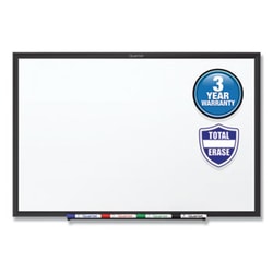 Enterprise Technology Solutions CLASSIC SERIES TOTAL ERASE DRY ERASE BOARD, 96 X 48, WHITE SURFACE, BLACK FRAME