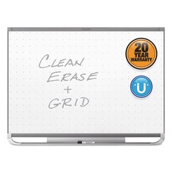Enterprise Technology Solutions Prestige 2 Magnetic Total Erase Whiteboard, 48 X 36, Graphite Frame