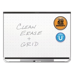 Enterprise Technology Solutions Prestige 2 Magnetic Total Erase Whiteboard, 96 X 48, Black Frame