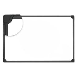 Enterprise Technology Solutions&nbsp;Design Series Magnetic Steel Dry Erase Board, 48 X 36, White, Black Frame