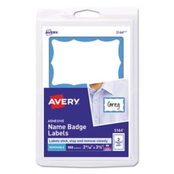 Enterprise Technology Solutions Printable Adhesive Name Badges, 3.38 X