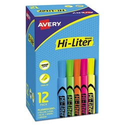 Enterprise Technology Solutions&nbsp;Hi-Liter Desk-Style Highlighters, Chisel Tip, Assorted Colors, Dozen