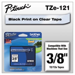 Enterprise Technology Solutions&nbsp;Tze Standard Adhesive Laminated Labeling Tape, 0.35