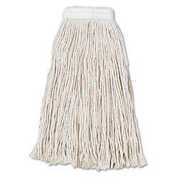 Enterprise Technology Solutions Cut-End Wet Mop Head, Cotton, #16, White, 12/Carton