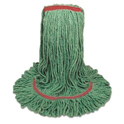 Enterprise Technology Solutions Mop Head, Premium Standard Head, Cotton/Rayon Fiber, Large, Green