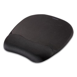 Enterprise Technology Solutions&nbsp;Mouse Pad W/Wrist Rest, Nonskid Back, 7 15/16 X 9 1/4, Black