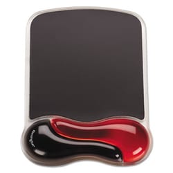 Enterprise Technology Solutions Duo Gel Wave Mouse Pad Wrist Rest, Red,