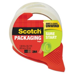 Enterprise Technology Solutions Sure Start Packaging Tape With Dispenser, 3