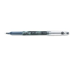 Enterprise Technology Solutions&nbsp;Precise P-700 Stick Gel Pen, Fine 0.7Mm, Black Ink/Barrel, Dozen