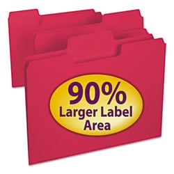 Enterprise Technology Solutions Supertab Colored File Folders, 1/3-Cut