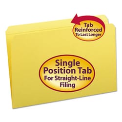 Enterprise Technology Solutions Reinforced Top Tab Colored File Folders,