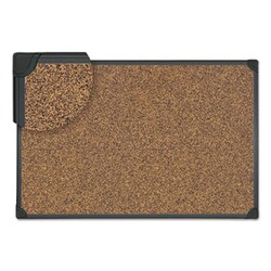 Enterprise Technology Solutions Tech Cork Board, 48 X 36, Cork, Black Frame,