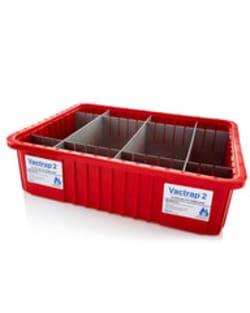 Foxx Life Sciences Vactrap™ 2, XXL Secondary Container Spill Basin Safety Tray with Dividers, for use with Vactrap™ 2 Vacuum Trap System or for General Lab Safety, Waste Storage, and Spill Containment
