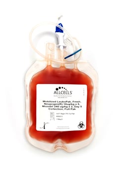 AllCells LLC Mobilized LeukoPak, Fresh, Neupogen(R) 10mcg/kg x 5, Mozobil