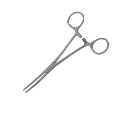Med Vet International Rochester-Pean Forceps, 6.25", Curved, German Grade,