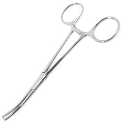 Med Vet International Forcep, Kocher, 5.5", Straight, 1X2 Teeth, Quantity: