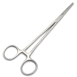 Med Vet International Forcep, Kocher, 7", Straight, 1X2 Teeth, Quantity: