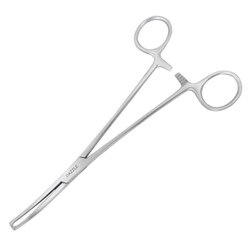 Med Vet International 5 1/2" German-Grade Rochester-Ochsner Forceps, Curved,