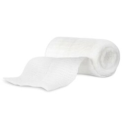 Med Vet International Non-Sterile Stretch Gauze Rolls 4" X 75in, 12/Bg,