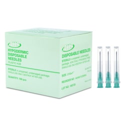 Med Vet International Ahs Hypodermic Needles, 21g X 1in, 100/Box Ahs2125Rn,