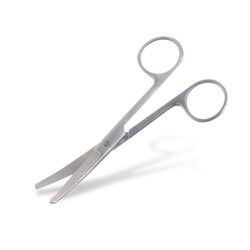 Med Vet International Or Scissors 5.75in, Curved/ Blunt/Blunt, Von Klaus