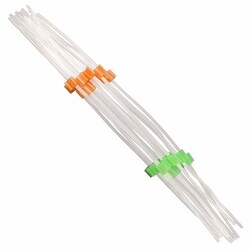 Perkin Elmer US LLC PVC Pure Flared Two-Stop Pump Tubing - 0.38 mm I.D., Orange/Green, Pkg. 12