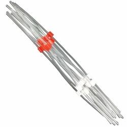 Perkin Elmer US LLC&nbsp;Flared PVC MP2 Two-Stop Peristaltic Pump Tubing - 1.09 mm I.D., White/Red, Pkg. 12