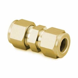 Perkin Elmer US LLC Swagelok Brass Union - 0.25 in I.D., Pkg. 2, Quantity: