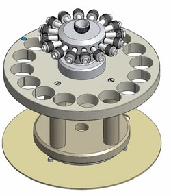 Perkin Elmer US LLC 16 position Turntable for Standard 75 mL (40 Bar) Digestion Vessels