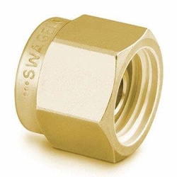 Perkin Elmer US LLC&nbsp;Swagelok Brass Plug, 0.25 in