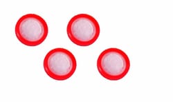 Perkin Elmer US LLC&nbsp;Red PTFE (Hydrophilic) Syringe Filters, 0.22 µm, 25 mm (100/pack)