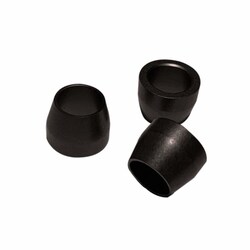 Perkin Elmer US LLC Graphite/Vespel Ferrules - 0.25 in Nut x 0.25 in I.D.,