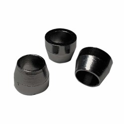 Perkin Elmer US LLC Graphite One-Piece Ferrules - 0.25 in Nut x 0.25 in I.D., Pkg. 10