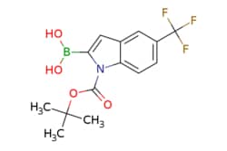 eMolecules​ 2304634-92-0 | (1-(tert-Butoxycarbonyl)-5-(trifluoromethyl)-1H-indol-2-yl)boronic