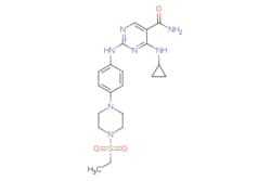 eMolecules​ 4-(Cyclopropylamino)-2-((4-(4-(ethylsulfonyl)piperazin-1-yl)phenyl)amino)pyrimidine-5-carboxamide