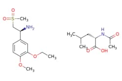eMolecules​&nbsp;(S)-1-(3-Ethoxy-4-methoxyphenyl)-2-(methylsulfonyl)ethanamine (S)-2-acetamido-4-methylpentanoate | 608141-43-1 | MFCD28167941 | 1g