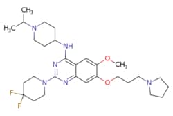 eMolecules​ 1481677-78-4 | 2-(4,4-Difluoropiperidin-1-yl)-N-(1-isopropylpiperidin-4-yl)-6-methoxy-7-(3-(pyrrolidin-1-yl)propoxy)quinazolin-4-amine