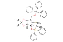 eMolecules​ 805245-41-4 | tert-Butyl(((3aR,4R,6aR)-5-fluoro-2,2-dimethyl-6-((trityloxy)methyl)-4,6a-dihydro-3aH-cyclopenta[d][1,3]dioxol-4-yl)oxy)diphenylsilane
