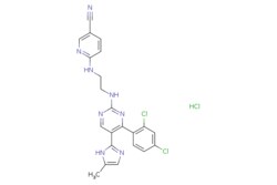 eMolecules​&nbsp;6-((2-((4-(2,4-Dichlorophenyl)-5-(5-methyl-1H-imidazol-2-yl)pyrimidin-2-yl)amino)ethyl)amino)nicotinonitrile monohydrochloride | 1797989-42-4 | MFCD30489757 | 50mg