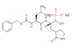 eMolecules​ Sodium (2S)-2-((S)-2-(((benzyloxy)carbonyl)amino)-4-methylpentanamido)-1-hydroxy-3-(2-oxopyrrolidin-3-yl)propane-1-sulfonate
