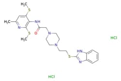 eMolecules​&nbsp;2-(4-(2-((1H-Benzo[d]imidazol-2-yl)thio)ethyl)piperazin-1-yl)-N-(6-methyl-2,4-bis(methylthio)pyridin-3-yl)acetamide dihydrochloride | 217094-32-1 | MFCD30738203 | 10mg