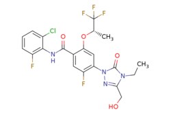 eMolecules​ (S)-N-(2-Chloro-6-fluorophenyl)-4-(4-ethyl-3-(hydroxymethyl)-5-oxo-4,5-dihydro-1H-1,2,4-triazol-1-yl)-5-fluoro-2-((1,1,1-trifluoropropan-2-yl)oxy)benzamide