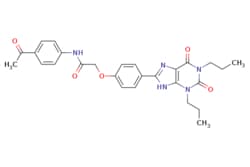 eMolecules​&nbsp;N-(4-Acetylphenyl)-2-(4-(2,6-dioxo-1,3-dipropyl-2,3,6,9-tetrahydro-1H-purin-8-yl)phenoxy)acetamide | 264622-53-9 |  | 10mg