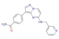 eMolecules​ 4-(5-((Pyridin-3-ylmethyl)amino)pyrazolo[1,5-a]pyrimidin-3-yl)benzamide