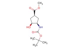 eMolecules​ 321744-14-3 | methyl (1S,3R,4S)-3-{[(tert-butoxy)carbonyl]amino}-4-hydroxycyclopentane-1-carboxylate