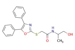 eMolecules​ 2-((4,5-Diphenyloxazol-2-yl)thio)-N-(1-hydroxypropan-2-yl)acetamide