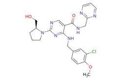 eMolecules​ 330784-47-9 | (S)-4-((3-Chloro-4-methoxybenzyl)amino)-2-(2-(hydroxymethyl)pyrrolidin-1-yl)-N-(pyrimidin-2-ylmethyl)pyrimidine-5-carboxamide