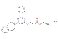 eMolecules​&nbsp;Ethyl 3-((6-(4,5-dihydro-1H-benzo[d]azepin-3(2H)-yl)-2-(pyridin-2-yl)pyrimidin-4-yl)amino)propanoate hydrochloride | 1797983-09-5 | MFCD26142638 | 100mg